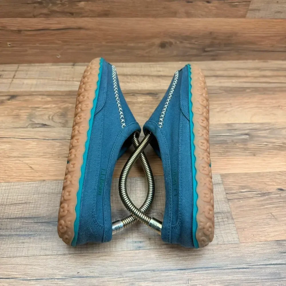 LL Bean Mountain Slipper Scuffs Men’s size 8 blue Indoor/Outdoor